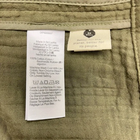 MADEWELL Green Dorset Casual Blazer Jacket Sz M Office Work Lagenlook Lightspun - Picture 10 of 13